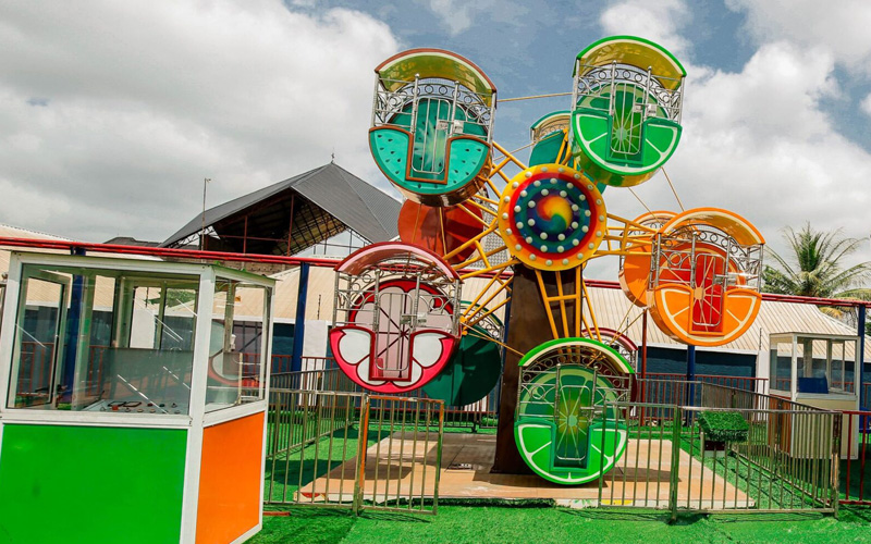 attractive kiddie ferris wheel for APSL Elevator compound Elevator project in Nigeria